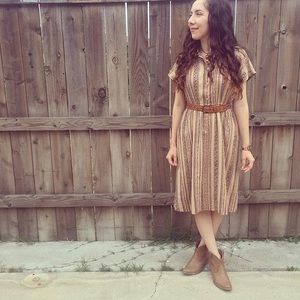 Vintage Southwestern printed Dress